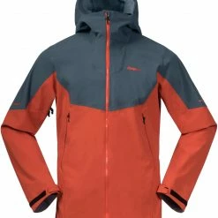 Bergans Senja Hybrid Softshell Jacket Men, Oranje/grijs