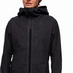 Black Diamond Dawn Patrol Hybrid Shell Jacket Women, Turquoise/grijs -Ziener winkel black diamond dawn patrol hybrid shell jacket women black 6