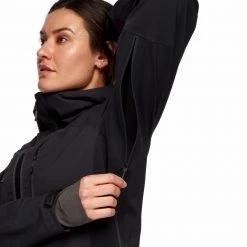 Black Diamond Dawn Patrol Hybrid Shell Jacket Women, Turquoise/grijs -Ziener winkel black diamond dawn patrol hybrid shell jacket women black 7