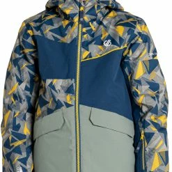 Dare 2b Glee II Jacket Kids, Grijs/bont -Ziener winkel dare 2b glee ii jacket kids antique moss geo print agave green moonlight denim 4