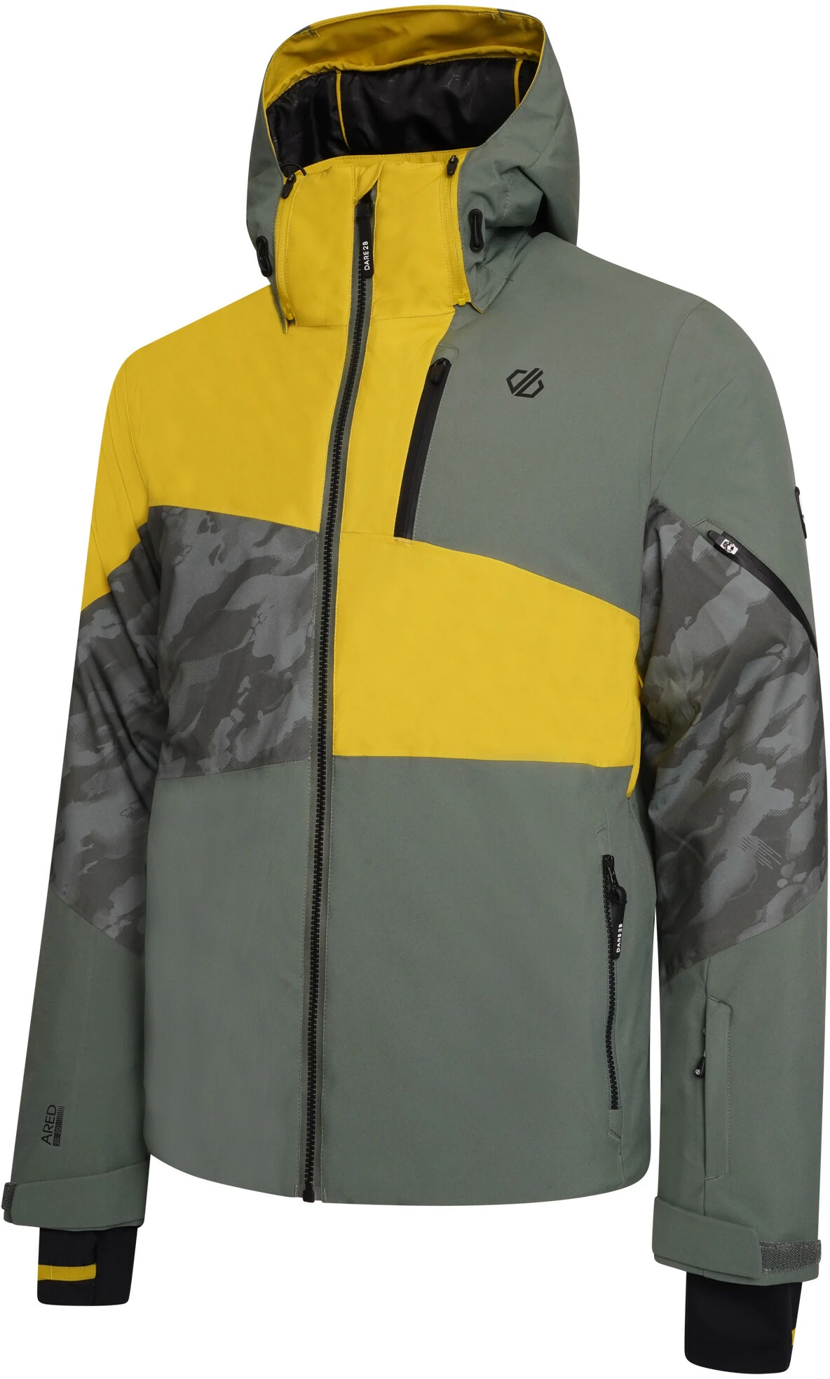 Dare 2b Supernova II Jacket Men, Olijf/geel 2 Dare 2b Supernova II Jacket Men, Olijf/geel - Afbeelding 2