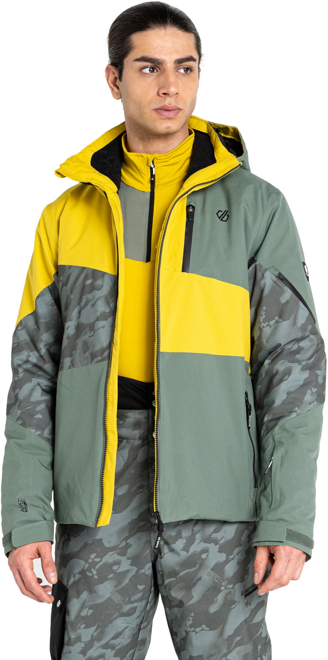 Dare 2b Supernova II Jacket Men, Olijf/geel 4 Dare 2b Supernova II Jacket Men, Olijf/geel - Afbeelding 4