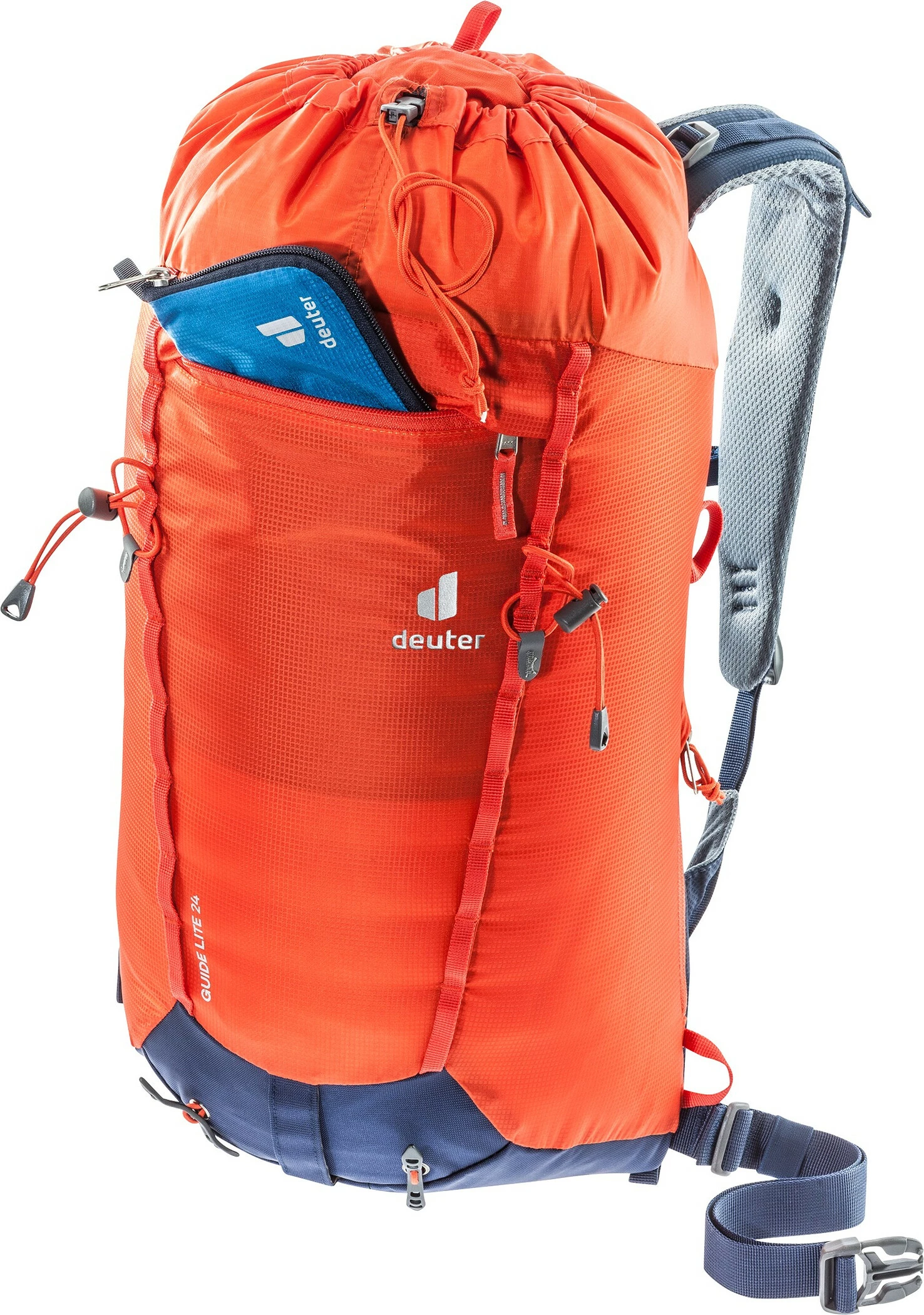 Deuter Guide Lite 24 Backpack, Rood/grijs 3 Deuter Guide Lite 24 Backpack, Rood/grijs - Afbeelding 3