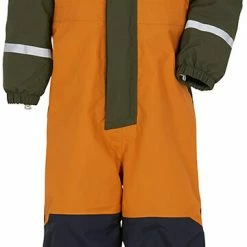 DIDRIKSONS Zeb 2 Coverall Kids, Geel/olijf