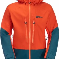 Jack Wolfskin Alpspitze 3L Jacket Men, Oranje/blauw