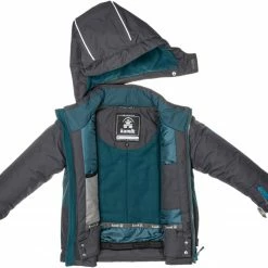 Kamik Max Winter Jacket Boys, Grijs/bruin -Ziener winkel kamik max winter jacket boys coal atlantic 3