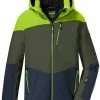 Killtec KSW 161 Ski Jacket Boys, Blauw/wit