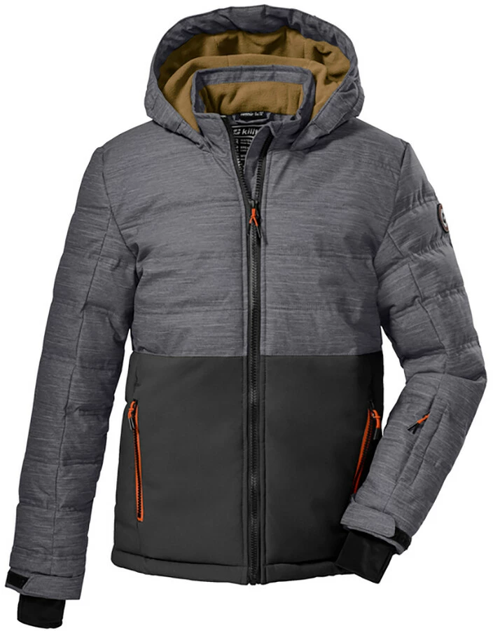 Killtec KSW 178 Quilted Ski Jacket Boys, Grijs/zwart 1 Killtec KSW 178 Quilted Ski Jacket Boys, Grijs/zwart
