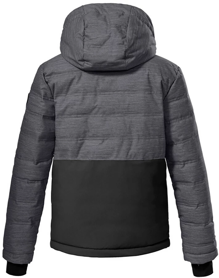 Killtec KSW 178 Quilted Ski Jacket Boys, Grijs/zwart 2 Killtec KSW 178 Quilted Ski Jacket Boys, Grijs/zwart - Afbeelding 2