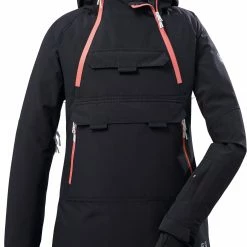 Killtec KSW 46 Ski Windbreaker Girls, Zwart/blauw