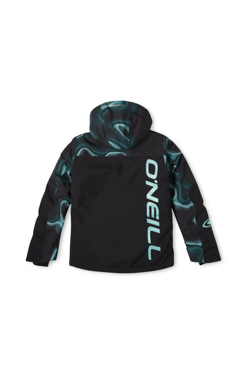 O'Neill O'Neill Texture Jacket Boys, Zwart/petrol 2 O'Neill O'Neill Texture Jacket Boys, Zwart/petrol - Afbeelding 2