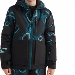 O'Neill O'Neill Texture Jacket Boys, Zwart/petrol 8 O'Neill O'Neill Texture Jacket Boys, Zwart/petrol -Ziener winkel oneill texture jacket boys blue heat map 3 1