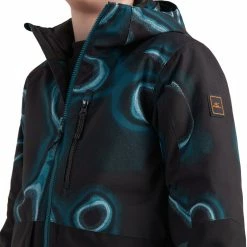 O'Neill O'Neill Texture Jacket Boys, Zwart/olijf -Ziener winkel oneill texture jacket boys blue heat map 4