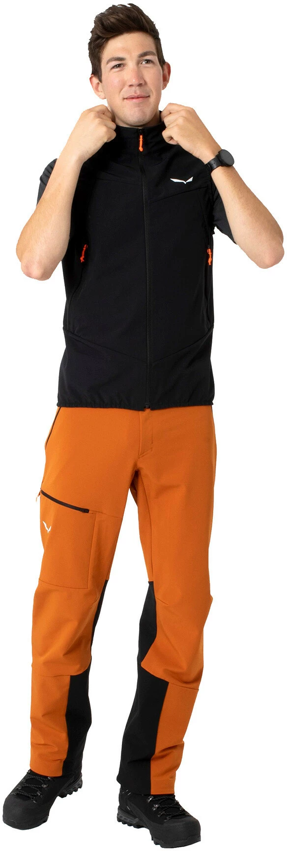 SALEWA Sella Durastretch Pants Men, Zwart 3 SALEWA Sella Durastretch Pants Men, Zwart - Afbeelding 3