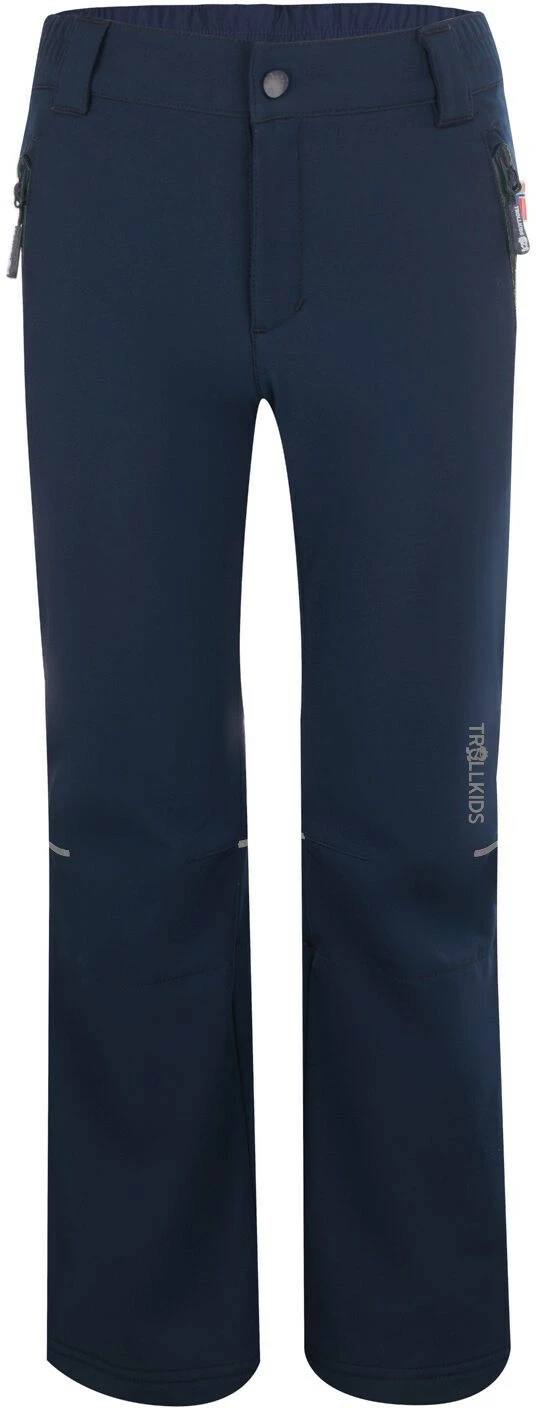 TROLLKIDS Hemsedal Softshell Winter Pants Kids, Blauw 1 TROLLKIDS Hemsedal Softshell Winter Pants Kids, Blauw