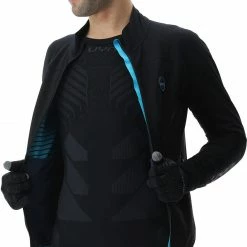 UYN Cross Country Skiing Coreshell Jacket Men, Zwart -Ziener winkel uyn cross country skiing coreshell jacket men black black turquoise 5 1