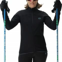 UYN Cross Country Skiing Coreshell Jacket Women, Zwart/blauw -Ziener winkel uyn cross country skiing coreshell jacket women black black turquoise 3