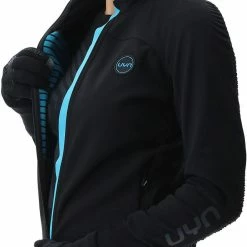 UYN Cross Country Skiing Coreshell Jacket Women, Zwart/blauw -Ziener winkel uyn cross country skiing coreshell jacket women black black turquoise 4