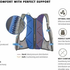 VAUDE Trail Spacer 8 Rugzak, Geel/blauw -Ziener winkel vaude trail spacer 8 backpack iron 5 1