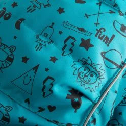 WeeDo Universe Mondo Snowsuit Kids, Petrol/geel -Ziener winkel weedo universe mondo snowsuit kids monster petrol 5